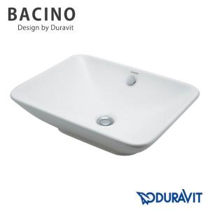 輸入洗面器 DURAVIT 置き型洗面器 #DU-0334520000 BACINOバッキーノ ドイツ製の角型洗面ボウル｜papasalada