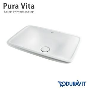 輸入洗面器 DURAVIT半埋め型手洗器 #DU-0374560000 ドイツ製の角