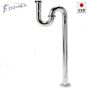 Sトラップ 32mm規格 クロム 排水金具 床排水 ESSENCE エッセンス EP17300 Sトラップ管 排水トラップ 洗面台 洗面ボウル｜papasalada