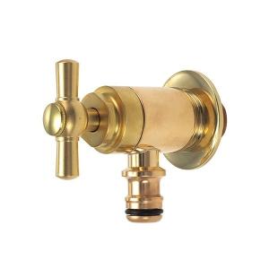 ガーデン蛇口 ホース栓 ブラス おしゃれ 屋外 庭水栓