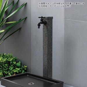 単水栓 庭用蛇口 ガーデン用胴長横水栓 マット...の詳細画像2