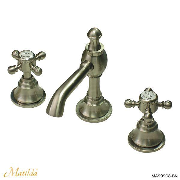 水道 蛇口 おしゃれ アンティーク 水栓 水栓蛇口 混合水栓 混合栓 洗面 洗面台 洗面所 8インチ...