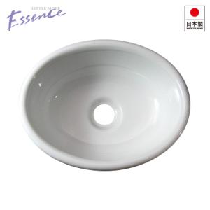 洗面ボール　日本製　エッセンス Essence エッセンス 洗面器 洗面ボール ハイバック（横水栓用／穴なし