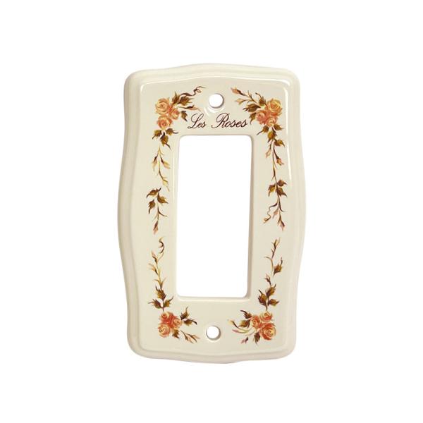 PE4000-03 陶器 おしゃれ スイッチカバー スイッチプレート コンセントカバー Plan d...