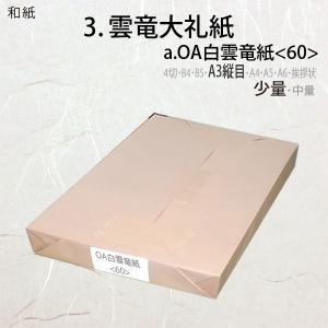 OA無蛍光白雲竜紙＜60＞A3判縦目(少量)100枚｜paper-plaza