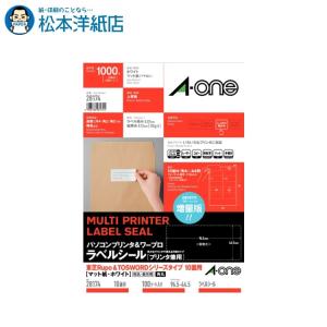 エーワン A-one 紙の専門店 松本洋紙店 パソコン＆ワープロラベル 東芝10面 100シート 28174 印刷紙 印刷用紙