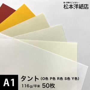 タント (O色・P色・R色・S色・Y色) 116g/平米 A1サイズ：50枚｜paper
