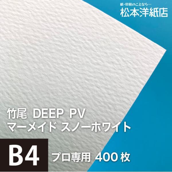 竹尾 DEEP PV マーメイド スノーホワイト B4サイズ：400枚 竹尾 紙 絵画紙 水彩紙 印...