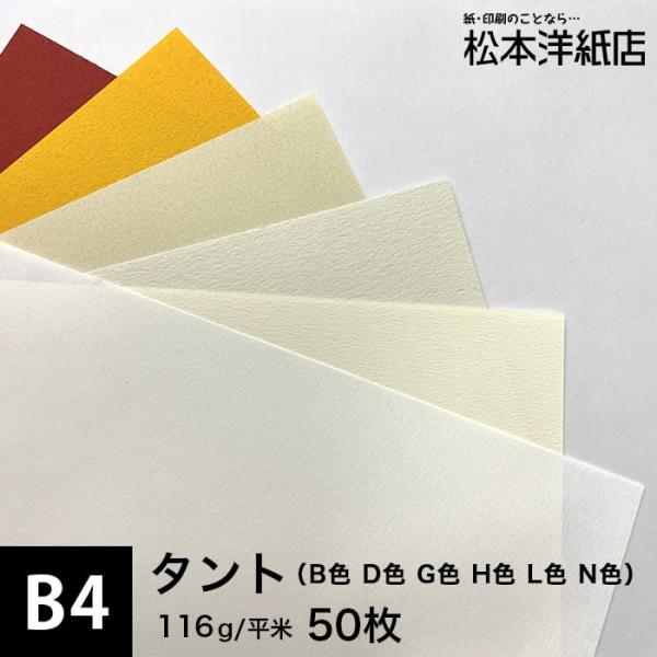 タント (B色・D色・G色・H色・L色・N色) 116g/平米 B4サイズ：50枚