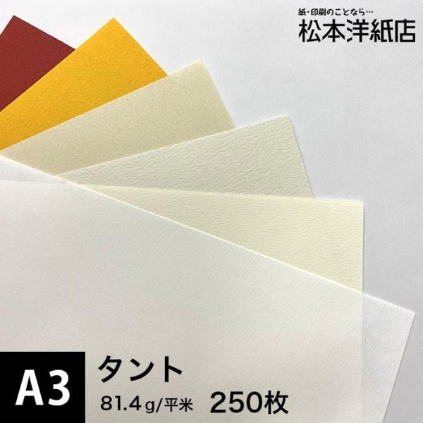 タント 81.4g/平米 A3サイズ：250枚 印刷紙 印刷用紙 松本洋紙店