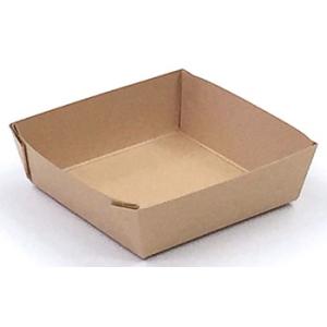 テーパートレイK-80 無地　焼成紙容器