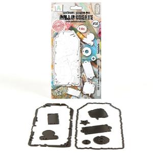 【AALL＆Create】#30 - Die-Cutting Die Set - Taggletastic　ダイカット　ミクストメディア　