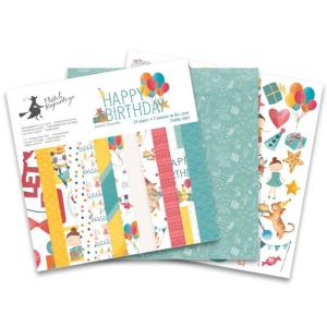 在庫限りPAPER PAD HAPPY BIRTHDAY, 6X6　6インチ　デザ�