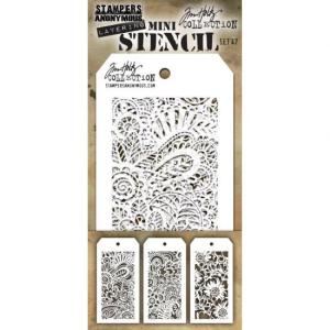 Stampers Anonymous ティムホルツ Mini Layered Stencil Set47 3枚入り MST047 ミニステンシル ステンシル