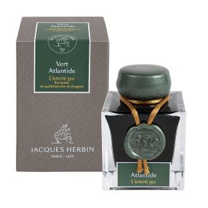 HERBIN   エルバン ジャック エルバン アニバーサリーインク 350 アトランティス グリーン 金銀色微粒子入