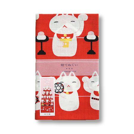 濱文様　絵てぬぐい　手拭い　招き雛　ポスト投函配送対応