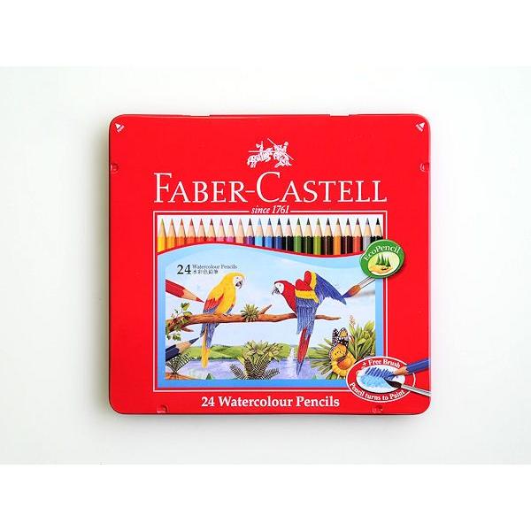 FABER-CASTELL ファーバーカステル　水彩色鉛筆　24色セット　ポスト投函配送対応