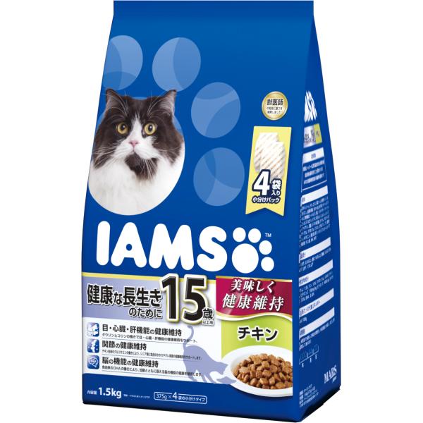 猫ドライフード 2057 アイムス 15歳以上用 健康な長生きのために チキン 1.5kg×6袋（9...