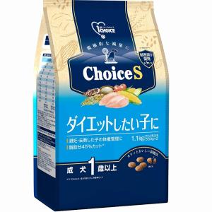 犬ドライフード 5409 アース・ペット ファーストチョイス choiceS ダイエットしたい子に 成犬1歳以上 1.1kg 6セット（6.6kg）｜