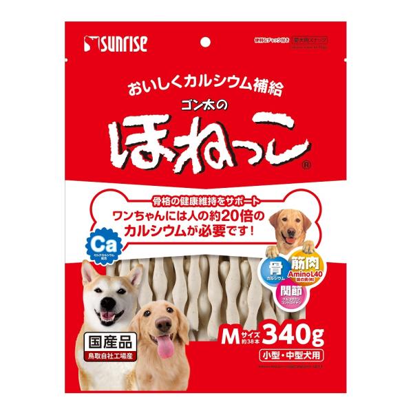 犬スナック 6791 マルカン サンライズ ゴン太のほねっこ Mサイズ 340g×6セット(2400...