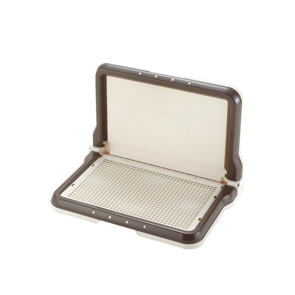 ペット用トイレトレー 1345 リッチェル しつけ用ステップL型トレー レギュラー ダークブラウン