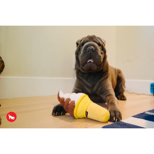 犬用おもちゃ プレイ スナックアタック ソフトクリーム 犬 玩具 おもちゃ 音が鳴る おしゃれ 人気...