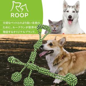 犬 おもちゃ ノッティー B＆G ダブルボール ロープ 玩具 ペット ストレス解消 歯磨き 噛む デンタルケア