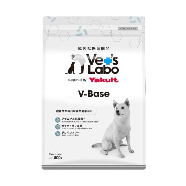 犬ドライフード 99909 ジャパンペットコミュニケーションズ V-Base 犬用 800g×8袋(...