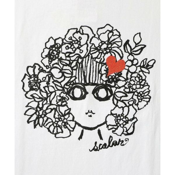 Tシャツ ScoLar スカラー 141671 手描き風スカラーちゃんラメハートTシャツ トップス ...