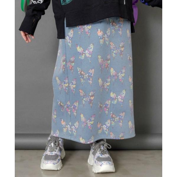 スカート SALE ScoLar スカラー 153761 アニマルor蝶柄 裏ボアあったかスカート ...