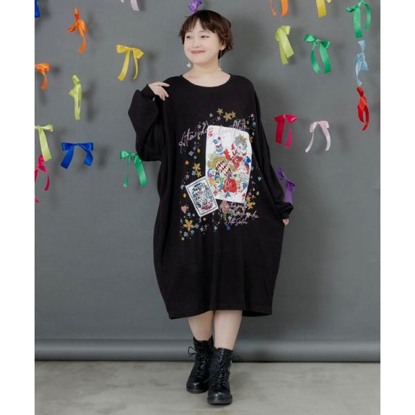 ワンピース 新作 ScoLar スカラー 153763 スカラートランプ アップリケ刺繍ワンピース ...