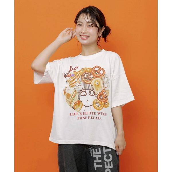 Tシャツ ScoLar スカラー 162735 スカラーちゃんベーカリー柄Tシャツ トップス カジュ...