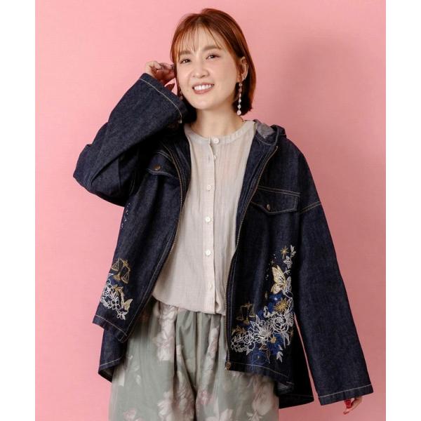 ブルゾン SALE is ScoLar イズ スカラー 553212 星座モチーフ刺繍 デニムブルゾ...