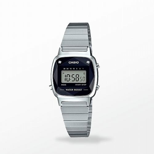 【CASIO カシオ】腕時計 チープカシオ レディース シルバー CASIOスタンダード LA670...