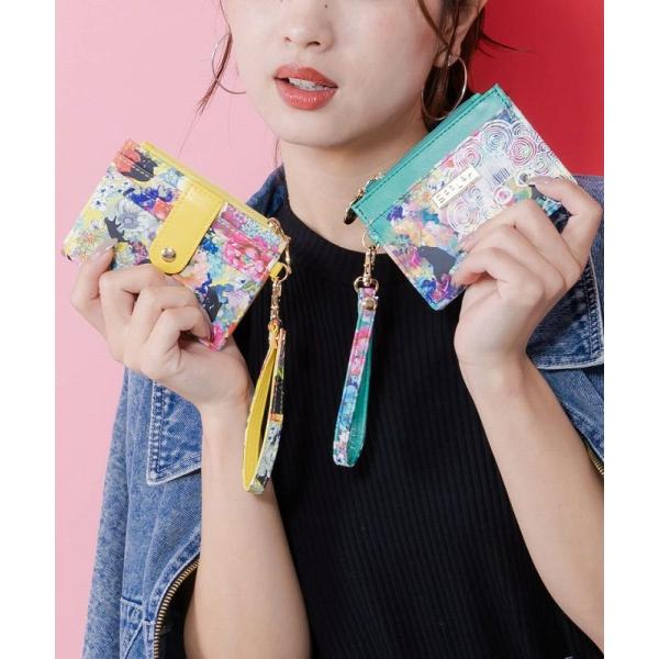 ケース SALE ScoLar スカラー SC80-10 黒ネコ×スカラーちゃん 花柄フラグメントケ...