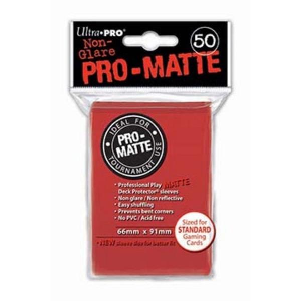 新品 UltraPro マットプロテクター New レッド トレカ サプライ　