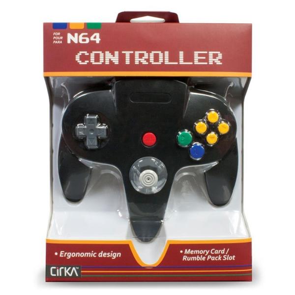 N64 Cirka Controller Black サードパーティー製 Nintendo64 互換...
