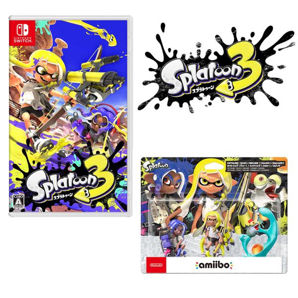 Splatoon3 (スプラトゥーン3)ソフト ＋ amiibo トリプルセット (インクリング(イ...