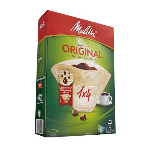 メリタジャパン オリジナルナチュラルブラウン　４〜８杯用　無漂白　８０枚 PO-148B