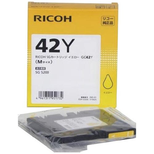 リコー インクカートリッジ　ＧＣ４２Ｙ 515925