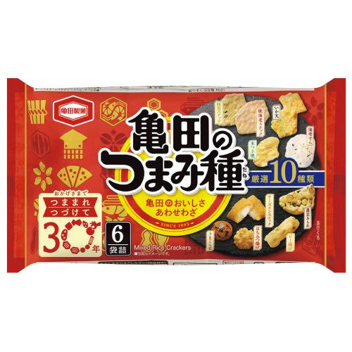 【期間限定価格】＃ お茶菓子 亀田製菓 ＃つまみ種　6袋入 205600
