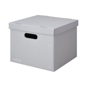 ファイルボックス キングジム 紙製収納用品　ＦＬＵＣＴＵＳ　ストレージボックス 4003-3-GY｜papyruscompany