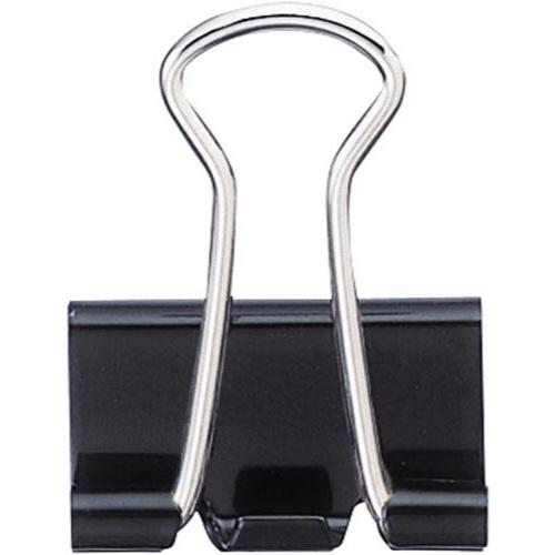 とじ込み用品（クリップ） カウネット パ）ダブルクリップ　オープンボックス　ブラック豆　１箱（２０個...