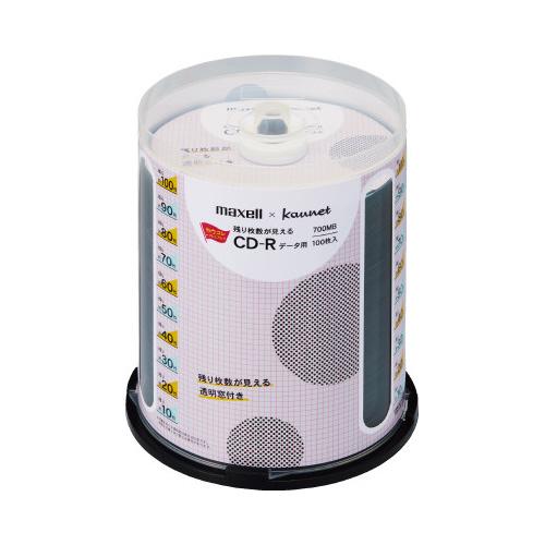 記憶メディア（ＣＤ−Ｒ） カウネット パ）残り枚数が見えるＣＤ−Ｒ　データ用　１００枚ＳＰ×２ 70...