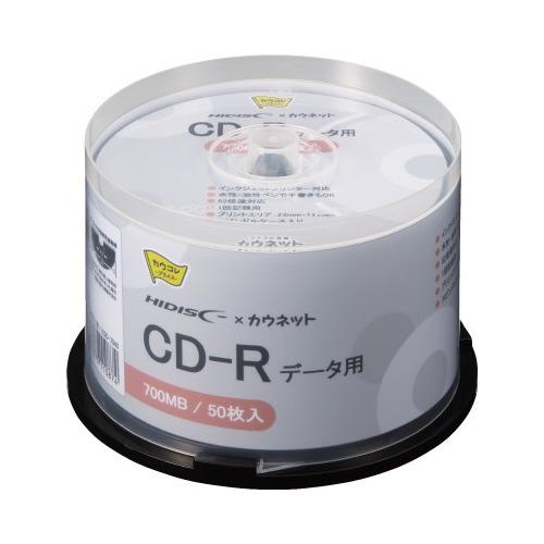 記憶メディア（ＣＤ−Ｒ） カウネット パ）ＣＤ−Ｒ　印刷対応　データ用　スピンドル　５０枚×３ 70...