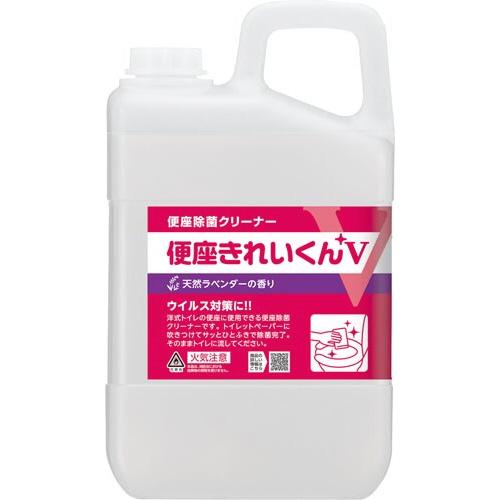 トイレ用品 サラヤ 便座除菌クリーナー　便座きれいくんＶ　３Ｌ　天然ラベンダーの香り 50277