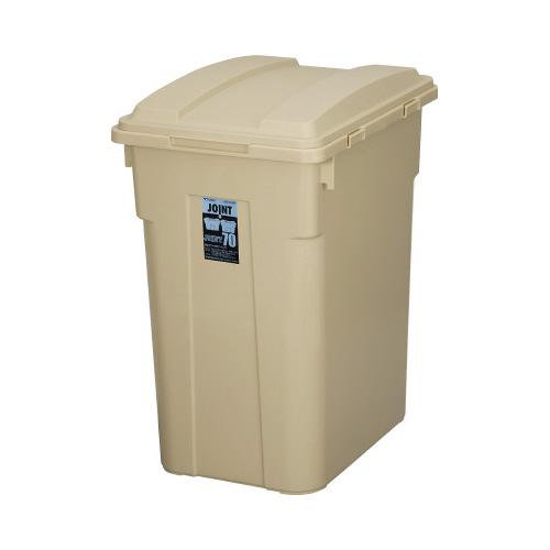 ダストボックス（分類ボックス） 新輝合成 ゴミ箱　連結カラー分別ペール　７０Ｌ　カーキ 2065