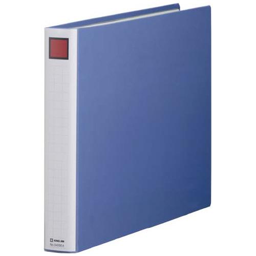 パイプ式ファイル キングジム キングファイルＳＤＤＥ　Ａ３Ｅ　青　２穴　３０ｍｍとじ 3403EA-...