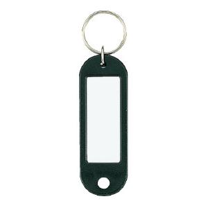 名札 コクヨ キーホルダー型名札　黒　片面表示用　カード寸法４２×１７ｍｍ ナフ-200D 【50点...