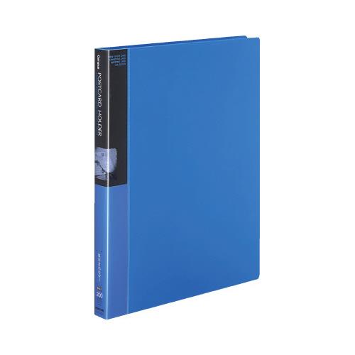 コクヨ キャンパス　ポストカードホルダー替紙式　Ａ４縦　縦入れ　３０穴　１００枚収容　青 ハセ-12...